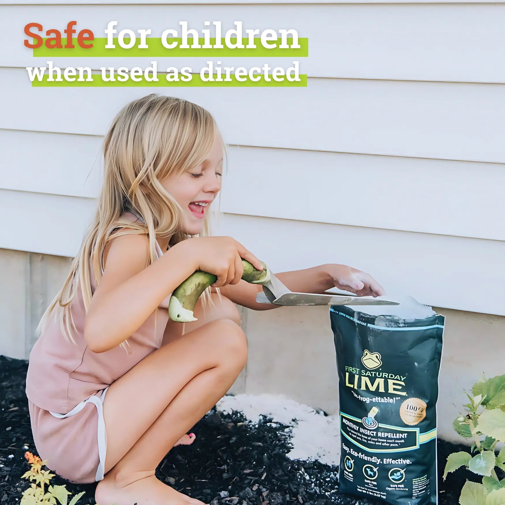 First Saturday Lime Insect Repellent - Versatile 5 or 20 LB Bag for Effective Insect Control in Gardens, Homes, and Barns