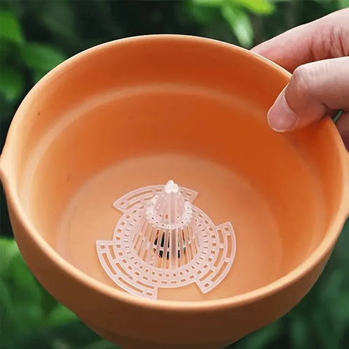 Enhance Your Plant's Health with 10Pcs Durable Flower Pot Bottom Mesh Gaskets - Optimal Drainage & Fixed Wing Design for Garden Lovers